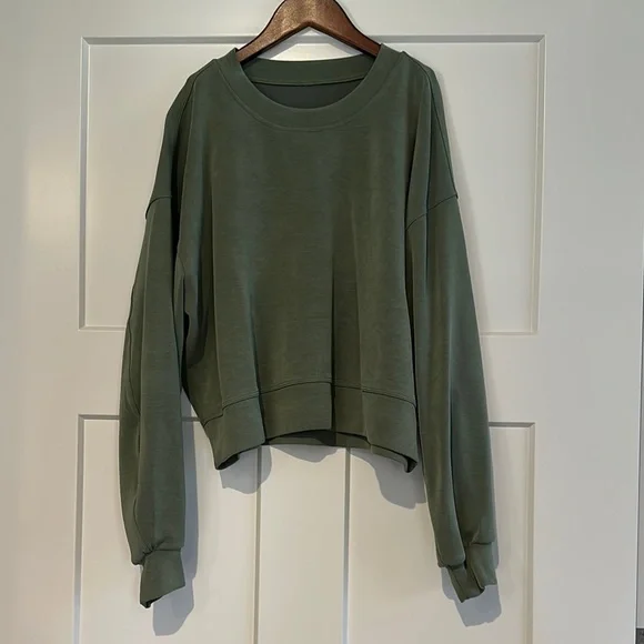 Women's Green Sweatshirt - Picture 2 of 6